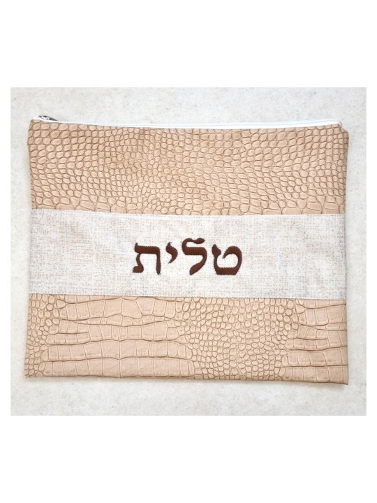 סט תיק תפילין טלית דמוי עור שני ל... | תיקי טלית ותפילין